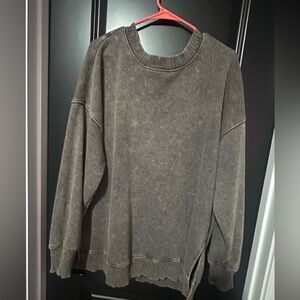 Over-sized, tunic sweatshirt. Soft and comfy. SO, size L.